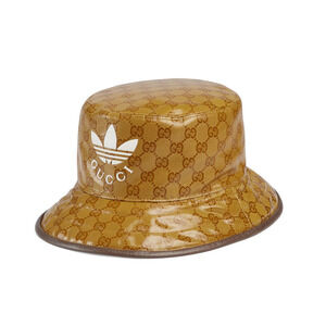 NWT Gucci x Adidas Bucket Hat In Brown Size M